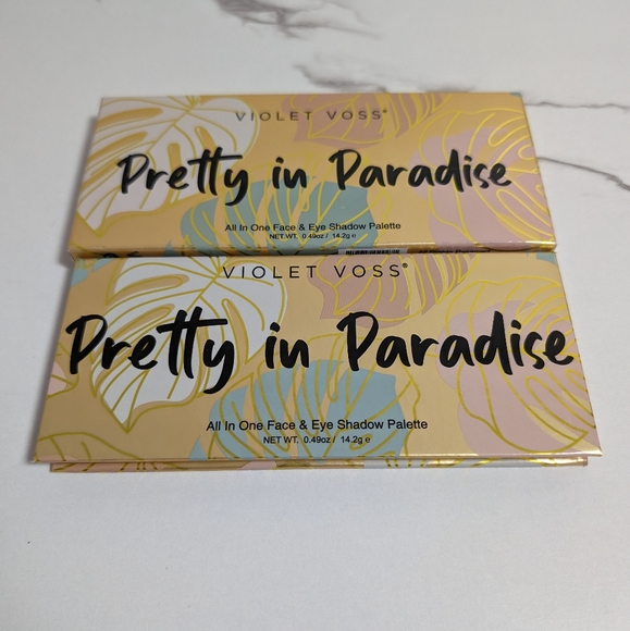Makeup Clearance NWT NIB Violet Voss Pretty In Paradise Face & Shadow Palette - Picture 2 of 4